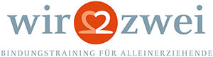 Logo "wir zwei": Bindungstraining für Alleinerziehende