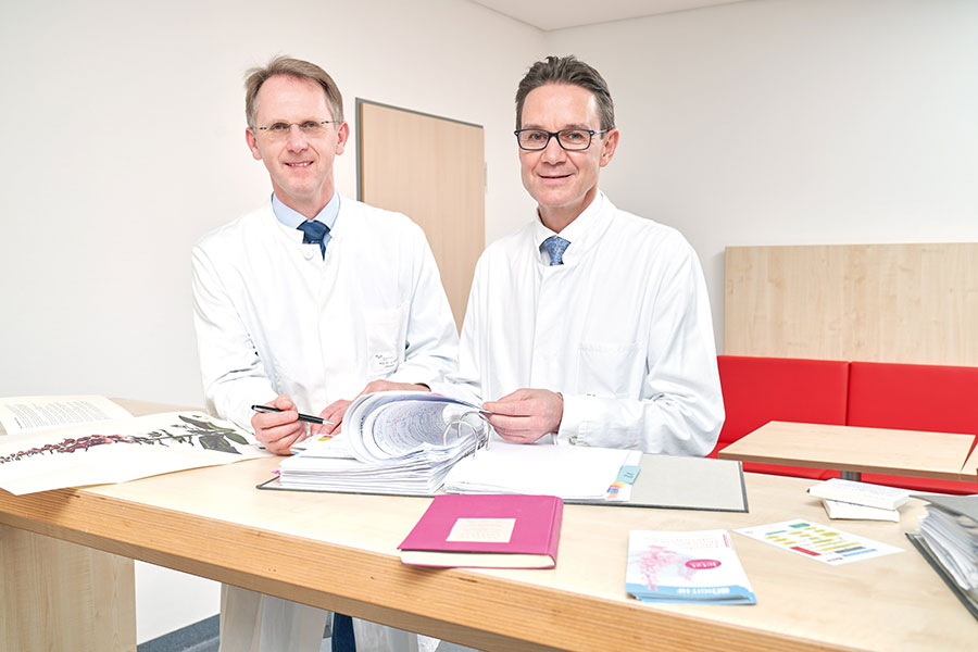 Die Studienleiter der DIGIT-HF-Studie an der Medizinischen Hochschule Hannover, Prof. Dr. Udo Bavendiek (links) und Prof. Dr. Johann Bauersachs.