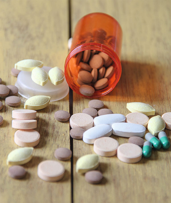 Medikamentendose mit mehreren unterschiedlichen Präparaten