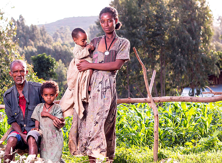 Leishmaniasis Familie in Äthiopien; Copyright Don Paul_DNDi